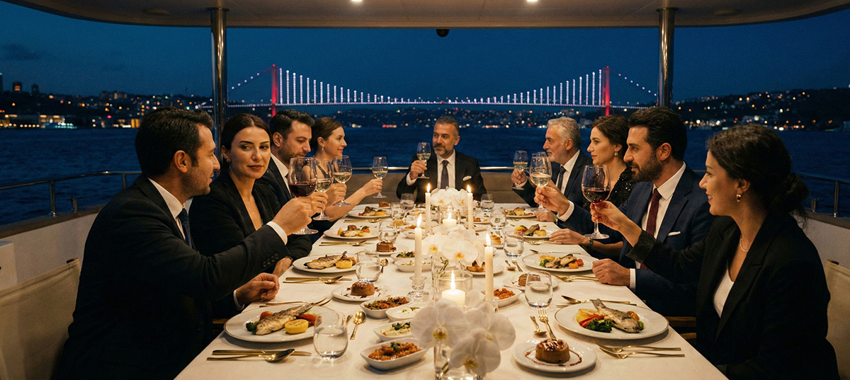 Teknede Şirket Yemeği & Akşam Yemeği 1 Teknede Şirket Yemeği